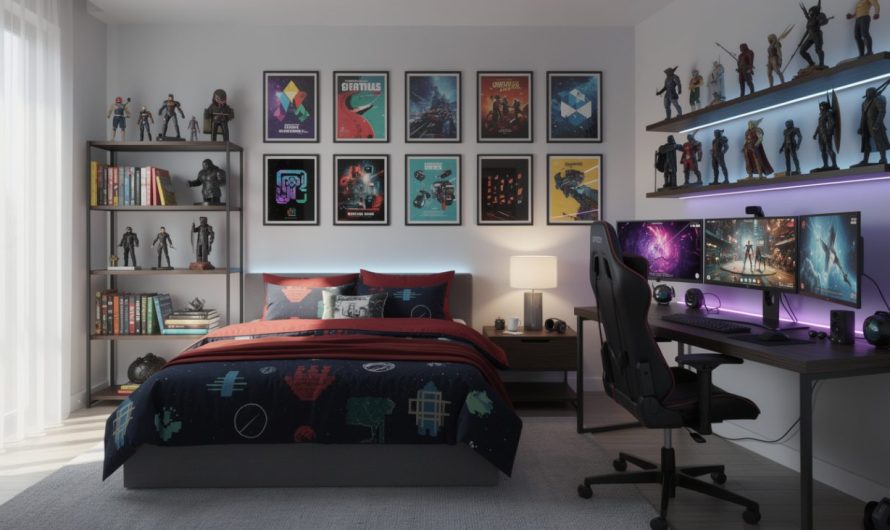 Astuces déco pour transformer une chambre avec des affiches geek