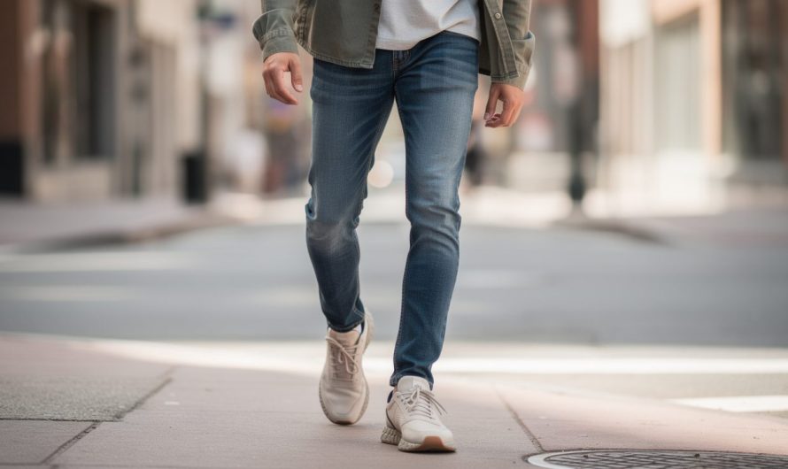 Comment bien porter un jean slim avec des baskets