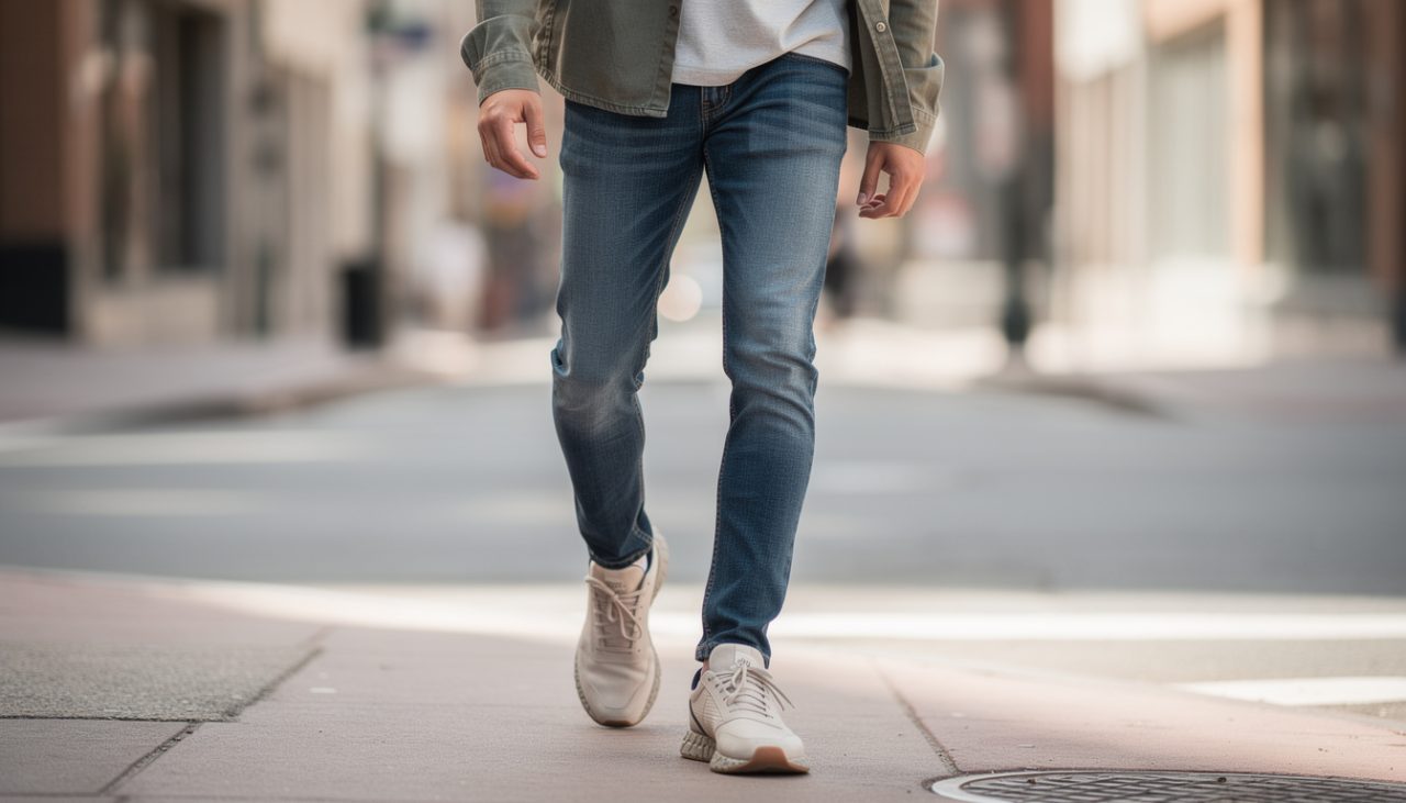 découvrez nos conseils pour bien porter un jean slim avec des baskets et adopter un look décontracté et stylé en toutes occasions.