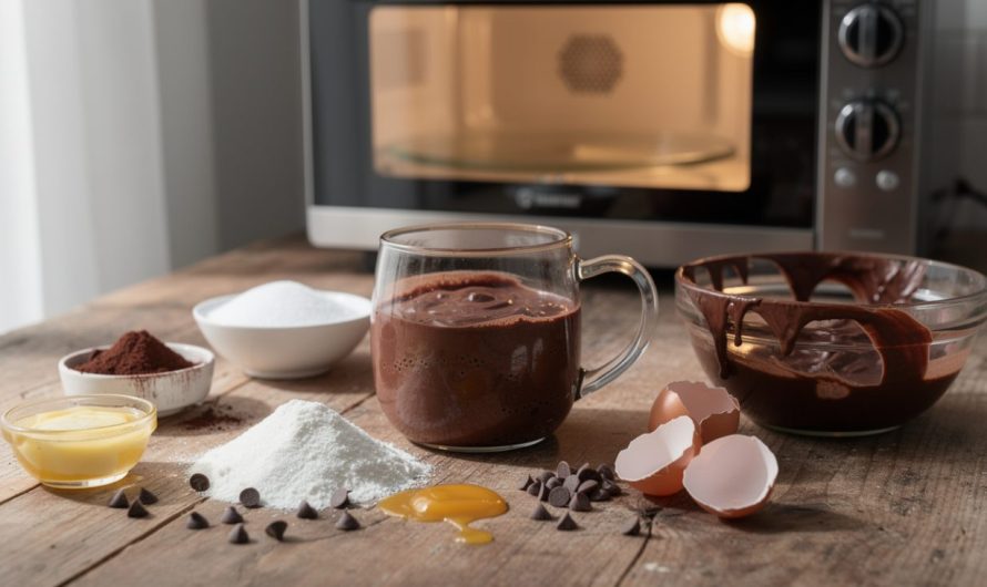 Recette maison de brownie au micro-ondes