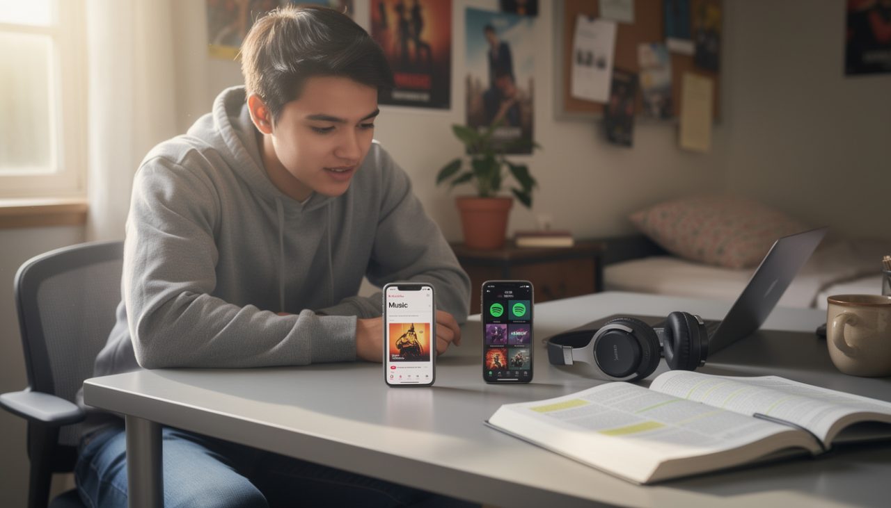 découvrez notre comparatif détaillé entre apple music et spotify spécialement conçu pour les étudiants, afin de choisir la meilleure plateforme musicale selon vos besoins et budget.